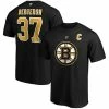 Men's Fanatics Branded Patrice Bergeron Black Boston Bruins Big & Tall Captain Patch Name & Number T-Shirt -Metaverse shop unnamed file 13051