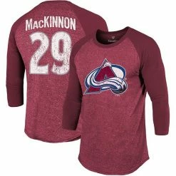 Men's Fanatics Branded Nathan MacKinnon Burgundy Colorado Avalanche Name & Number Tri-Blend Raglan 3/4-Sleeve T-Shirt 3 Men's Fanatics Branded Nathan MacKinnon Burgundy Colorado Avalanche Name & Number Tri-Blend Raglan 3/4-Sleeve T-Shirt -Metaverse shop unnamed file 13068