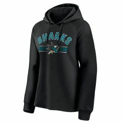 Women's Fanatics Branded Black San Jose Sharks Perfect Play Raglan Pullover Hoodie -Metaverse shop unnamed file 13076
