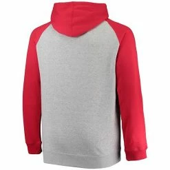 Men's Fanatics Branded Heathered Gray/Red Washington Capitals Big & Tall Raglan Pullover Hoodie 5 Men's Fanatics Branded Heathered Gray/Red Washington Capitals Big & Tall Raglan Pullover Hoodie -Metaverse shop unnamed file 13094