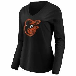 Women's Fanatics Branded Black Baltimore Orioles Core Team Long Sleeve V-Neck T-Shirt 4 Women's Fanatics Branded Black Baltimore Orioles Core Team Long Sleeve V-Neck T-Shirt -Metaverse shop unnamed file 13113