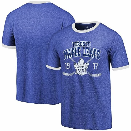 Fanatics Men's Majestic Threads Blue Toronto Maple Leafs Buzzer Beater Tri-Blend Ringer T-Shirt Fanatics Men's Majestic Threads Blue Toronto Maple Leafs Buzzer Beater Tri-Blend Ringer T-Shirt -Metaverse shop unnamed file 13120