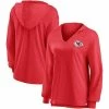 Women's Fanatics Branded Red Kansas City Chiefs Jumper V-Neck Pullover Hoodie -Metaverse shop unnamed file 13139