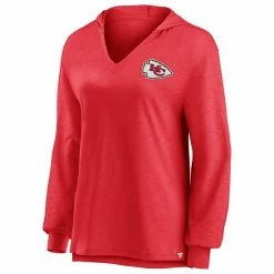 Women's Fanatics Branded Red Kansas City Chiefs Jumper V-Neck Pullover Hoodie -Metaverse shop unnamed file 13141