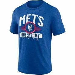 Men's Fanatics Branded Heathered Royal New York Mets Badge Of Honor Tri-Blend T-Shirt -Metaverse shop unnamed file 13145