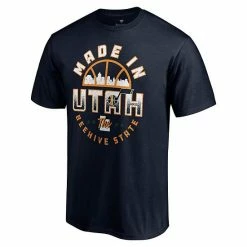 Men's Fanatics Branded Navy Utah Jazz Made In Utah Hometown Collection T-Shirt -Metaverse shop unnamed file 13169