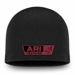Men's Fanatics Branded Black Arizona Coyotes Authentic Pro Training Camp Practice Knit Beanie