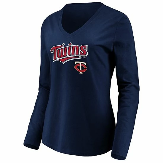 Women's Fanatics Branded Navy Minnesota Twins Core Team Lockup Long Sleeve V-Neck T-Shirt Women's Fanatics Branded Navy Minnesota Twins Core Team Lockup Long Sleeve V-Neck T-Shirt -Metaverse shop unnamed file 13192