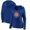 Women's Fanatics Branded Royal Chicago Cubs Official Logo Crossover V-Neck Pullover Hoodie -Metaverse shop unnamed file 13198