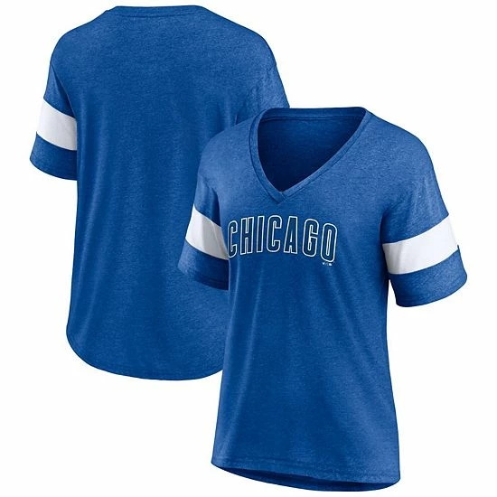 Women's Fanatics Branded Heathered Royal Chicago Cubs Wordmark V-Neck Tri-Blend T-Shirt Women's Fanatics Branded Heathered Royal Chicago Cubs Wordmark V-Neck Tri-Blend T-Shirt -Metaverse shop unnamed file 13206