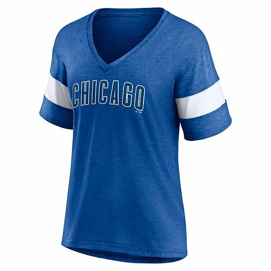 Women's Fanatics Branded Heathered Royal Chicago Cubs Wordmark V-Neck Tri-Blend T-Shirt Women's Fanatics Branded Heathered Royal Chicago Cubs Wordmark V-Neck Tri-Blend T-Shirt -Metaverse shop unnamed file 13208