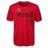 Youth Fanatics Branded Red New Jersey Devils Authentic Pro Prime T-Shirt