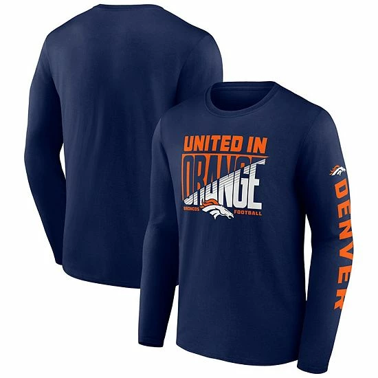 Men's Fanatics Branded Navy Denver Broncos Hometown Collection Sweep Long Sleeve T-Shirt 4 Men's Fanatics Branded Navy Denver Broncos Hometown Collection Sweep Long Sleeve T-Shirt - Image 2