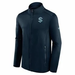 Men's Fanatics Branded Deep Sea Blue Seattle Kraken Authentic Pro Rink Fleece Full-Zip Jacket -Metaverse shop unnamed file 13272