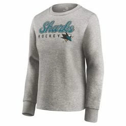 Women's Fanatics Branded Heathered Gray San Jose Sharks Fan Favorite Script Pullover Sweatshirt 3 Women's Fanatics Branded Heathered Gray San Jose Sharks Fan Favorite Script Pullover Sweatshirt -Metaverse shop unnamed file 13275