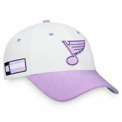 Men's Fanatics Branded White/Purple St. Louis Blues Authentic Pro Hockey Fights Cancer Snapback Hat 5 Men's Fanatics Branded White/Purple St. Louis Blues Authentic Pro Hockey Fights Cancer Snapback Hat -Metaverse shop unnamed file 13283