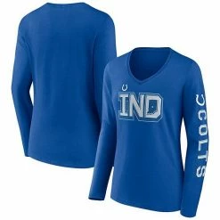 Alternative view of Women's Fanatics Branded Royal Indianapolis Colts Hometown Sweep Long Sleeve V-Neck T-Shirt