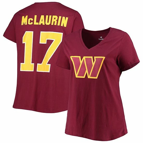 Women's Fanatics Branded Terry McLaurin Burgundy Washington Commanders Plus Size Player Name & Number V-Neck T-Shirt Women's Fanatics Branded Terry McLaurin Burgundy Washington Commanders Plus Size Player Name & Number V-Neck T-Shirt -Metaverse shop unnamed file 13326