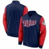 Men's Fanatics Branded Navy/Red Minnesota Twins Iconic Record Holder Woven Full-Zip Bomber Jacket -Metaverse shop unnamed file 13330