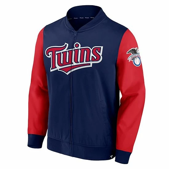 Men's Fanatics Branded Navy/Red Minnesota Twins Iconic Record Holder Woven Full-Zip Bomber Jacket Men's Fanatics Branded Navy/Red Minnesota Twins Iconic Record Holder Woven Full-Zip Bomber Jacket -Metaverse shop unnamed file 13332