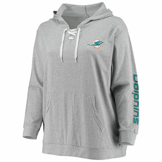 Women's Fanatics Branded Tua Tagovailoa Heathered Gray Miami Dolphins Plus Size Player Name & Number Laced V-Neck Pullover Hoodie Women's Fanatics Branded Tua Tagovailoa Heathered Gray Miami Dolphins Plus Size Player Name & Number Laced V-Neck Pullover Hoodie -Metaverse shop unnamed file 13356