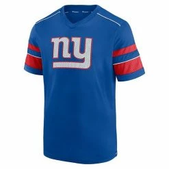 Men's Fanatics Branded Royal New York Giants Textured Hashmark V-Neck T-Shirt -Metaverse shop unnamed file 13362