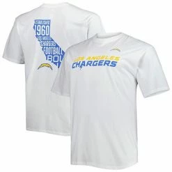 Men's Fanatics Branded White Los Angeles Chargers Big & Tall Hometown Collection Hot Shot T-Shirt -Metaverse shop unnamed file 13393
