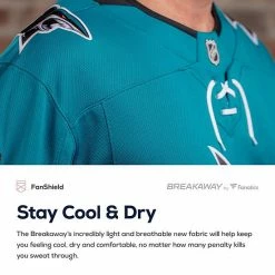 Youth Fanatics Branded Brent Burns Teal San Jose Sharks Home Breakaway Player Jersey -Metaverse shop unnamed file 13419