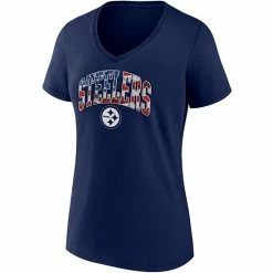 Women's Fanatics Branded Navy Pittsburgh Steelers Team Banner Wave V-Neck T-Shirt 4 Women's Fanatics Branded Navy Pittsburgh Steelers Team Banner Wave V-Neck T-Shirt -Metaverse shop unnamed file 13426