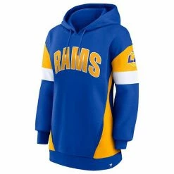 Women's Fanatics Branded Royal/Gold Los Angeles Rams Lock It Down Pullover Hoodie -Metaverse shop unnamed file 13461