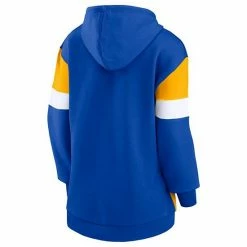 Women's Fanatics Branded Royal/Gold Los Angeles Rams Lock It Down Pullover Hoodie -Metaverse shop unnamed file 13462