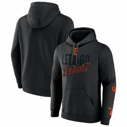 Men's Fanatics Branded Black Detroit Tigers Bases Loaded Pullover Hoodie