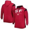 Men's Fanatics Branded Scarlet San Francisco 49ers Big & Tall Call The Shots Pullover Hoodie -Metaverse shop unnamed file 13528