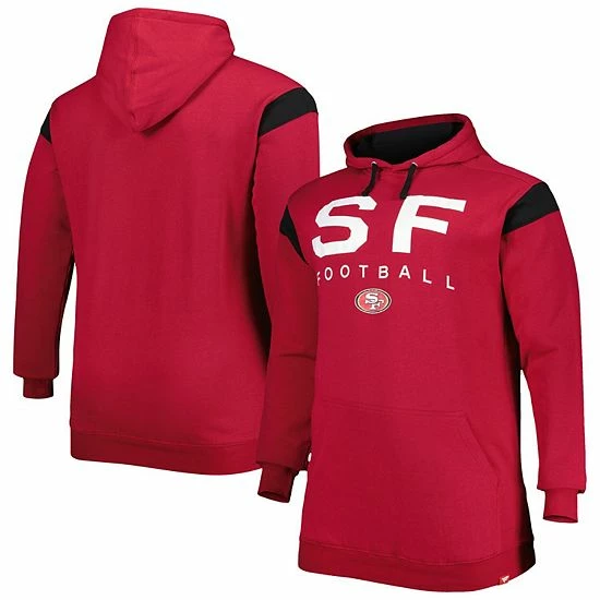 Men's Fanatics Branded Scarlet San Francisco 49ers Big & Tall Call the Shots Pullover Hoodie Men's Fanatics Branded Scarlet San Francisco 49ers Big & Tall Call The Shots Pullover Hoodie -Metaverse shop unnamed file 13528
