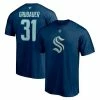 Men's Fanatics Branded Philipp Grubauer Deep Sea Blue Seattle Kraken Authentic Stack Name & Number T-Shirt -Metaverse shop unnamed file 13533