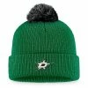 Men's Fanatics Branded Kelly Green Dallas Stars Team Cuffed Knit Hat With Pom -Metaverse shop unnamed file 13544