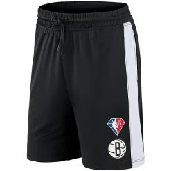 Men's Fanatics Branded Black Brooklyn Nets 75th Anniversary Downtown Performance Practice Shorts -Metaverse shop unnamed file 13598