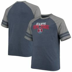 Men's Fanatics Branded Navy/Heathered Gray New York Giants Big & Tall Throwback 2-Stripe Raglan T-Shirt 3 Men's Fanatics Branded Navy/Heathered Gray New York Giants Big & Tall Throwback 2-Stripe Raglan T-Shirt -Metaverse shop unnamed file 13665