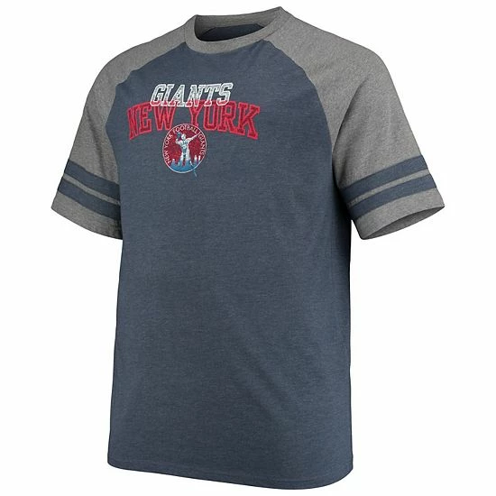 Men's Fanatics Branded Navy/Heathered Gray New York Giants Big & Tall Throwback 2-Stripe Raglan T-Shirt Men's Fanatics Branded Navy/Heathered Gray New York Giants Big & Tall Throwback 2-Stripe Raglan T-Shirt -Metaverse shop unnamed file 13666