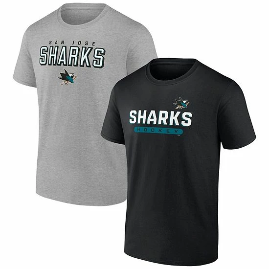 Men's Fanatics Branded Black/Heathered Gray San Jose Sharks Parent 2-Pack T-Shirt Set Men's Fanatics Branded Black/Heathered Gray San Jose Sharks Parent 2-Pack T-Shirt Set -Metaverse shop unnamed file 13678
