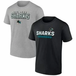Men's Fanatics Branded Black/Heathered Gray San Jose Sharks Parent 2-Pack T-Shirt Set 3 Men's Fanatics Branded Black/Heathered Gray San Jose Sharks Parent 2-Pack T-Shirt Set -Metaverse shop unnamed file 13679