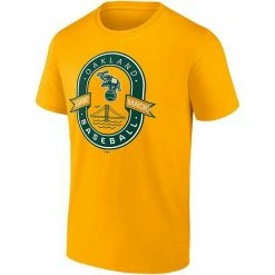 Men's Fanatics Branded Gold Oakland Athletics Iconic Glory Bound T-Shirt -Metaverse shop unnamed file 13684