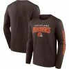 Men's Fanatics Branded Brown Cleveland Browns Go The Distance Long Sleeve T-Shirt -Metaverse shop unnamed file 1369