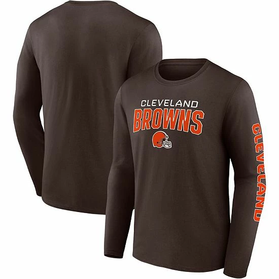 Men's Fanatics Branded Brown Cleveland Browns Go the Distance Long Sleeve T-Shirt Men's Fanatics Branded Brown Cleveland Browns Go The Distance Long Sleeve T-Shirt -Metaverse shop unnamed file 1369
