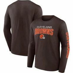 Men's Fanatics Branded Brown Cleveland Browns Go The Distance Long Sleeve T-Shirt 3 Men's Fanatics Branded Brown Cleveland Browns Go The Distance Long Sleeve T-Shirt -Metaverse shop unnamed file 1370