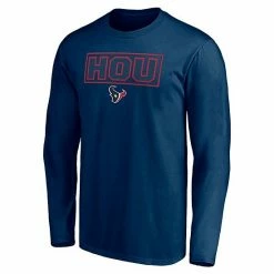Men's Fanatics Branded Navy Houston Texans Squad Long Sleeve T-Shirt -Metaverse shop unnamed file 13703