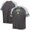 Men's Fanatics Branded Charcoal/Heathered Gray Green Bay Packers Big & Tall Throwback 2-Stripe Raglan T-Shirt 2 Men's Fanatics Branded Charcoal/Heathered Gray Green Bay Packers Big & Tall Throwback 2-Stripe Raglan T-Shirt -Metaverse shop unnamed file 1373