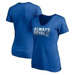 Women's Fanatics Branded Royal Kansas City Royals Hometown V-Neck T-Shirt