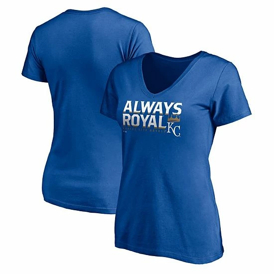 Women's Fanatics Branded Royal Kansas City Royals Hometown V-Neck T-Shirt Women's Fanatics Branded Royal Kansas City Royals Hometown V-Neck T-Shirt -Metaverse shop unnamed file 13736