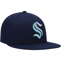 Men's Fanatics Branded Deep Sea Blue Seattle Kraken Primary Logo Fitted Hat 5 Men's Fanatics Branded Deep Sea Blue Seattle Kraken Primary Logo Fitted Hat -Metaverse shop unnamed file 13762